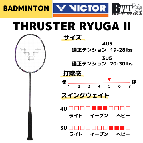 VICTOR スラスターリューガⅡ（THRUSTER RYUGAⅡ) TK-RYUGA Ⅱ – BWAY