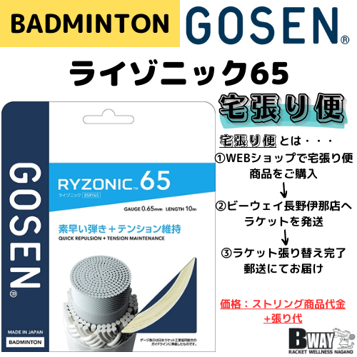 宅張り便　GOSEN　RYZONIC65　(ライゾニック65)