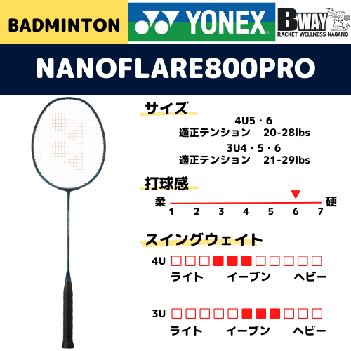 YONEX  ナノフレア800プロ （NANOFLARE 800PRO)